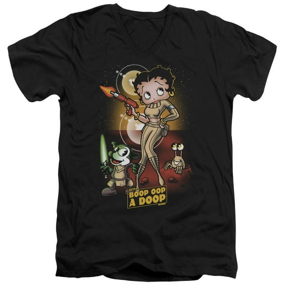 Betty Boop - Star Princess - Slim Fit V Neck Shirt - Large