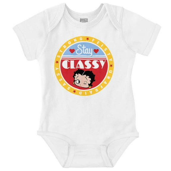 Betty Boop Stay Classy Feisty Sassy Bodysuit Jumper Girls Infant Baby Brisco Brands 12M