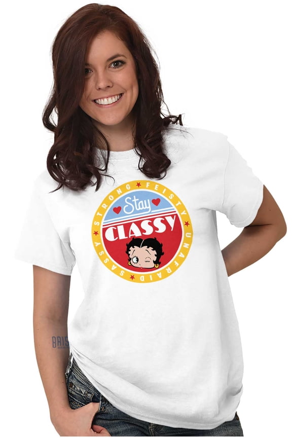 Stay Classy Feisty Sassy Women Plus Size Graphic Tee Tees Brisco Brands 3X