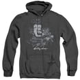 thumbnail image 1 of Betty Boop Storm Rider Adult Heather Hoodie Sweatshirt Black, 1 of 1