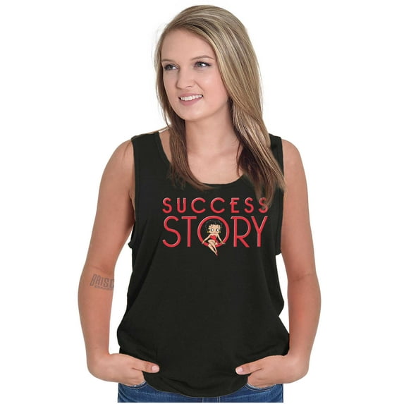 Betty Boop Success Story Self Made Tank Top Tee Shirt Women Brisco Brands S