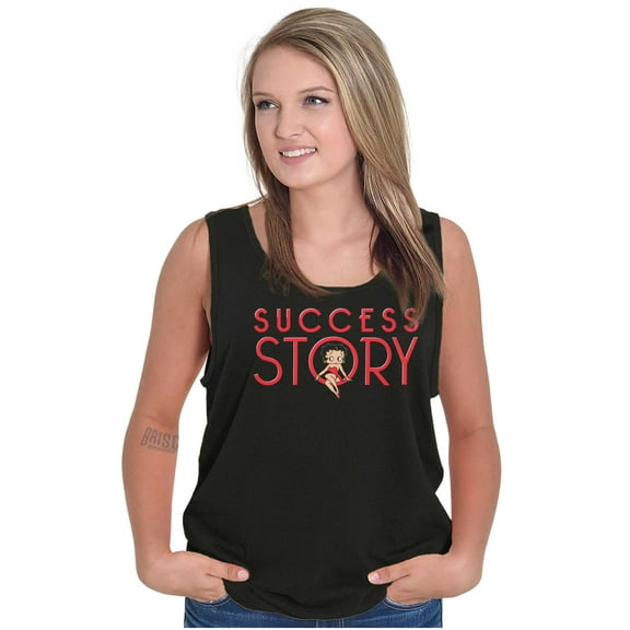 Betty Boop Success Story Self Made Tank Top Tee Shirt Women Brisco Brands S