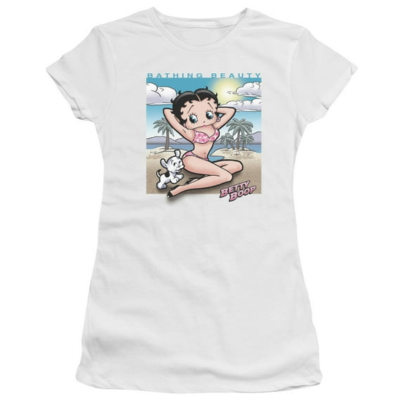 Betty Boop - Sunny Boop - Juniors Teen Girls Cap Sleeve Shirt - XX-Large