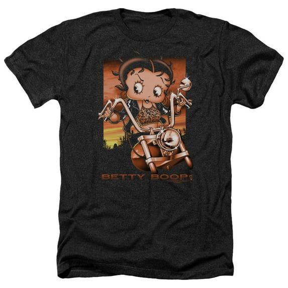 Betty Boop - Sunset Rider - Heather Short Sleeve Shirt - X-Large