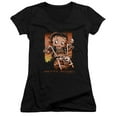 thumbnail image 1 of Betty Boop Sunset Rider Junior Women's T-Shirt V-Neck Black, 1 of 1