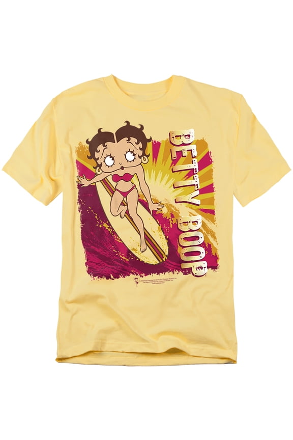 Betty Boop/Sunset Surf Mens Short Sleeve Shirt