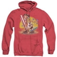 thumbnail image 1 of Betty Boop Surf Adult Heather Hoodie Sweatshirt Red, 1 of 1