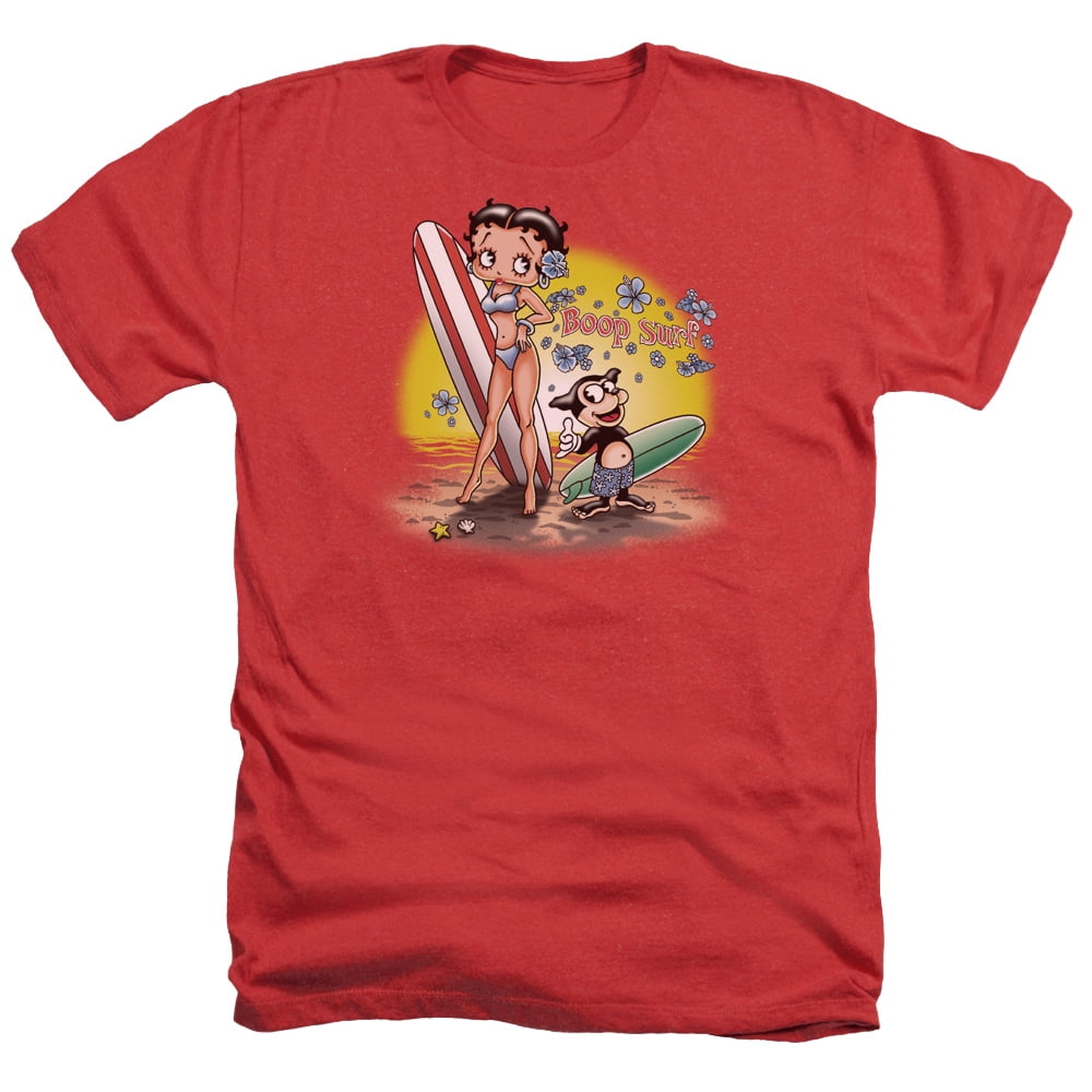 Betty Boop - Surf - Heather Short Sleeve Shirt - Small