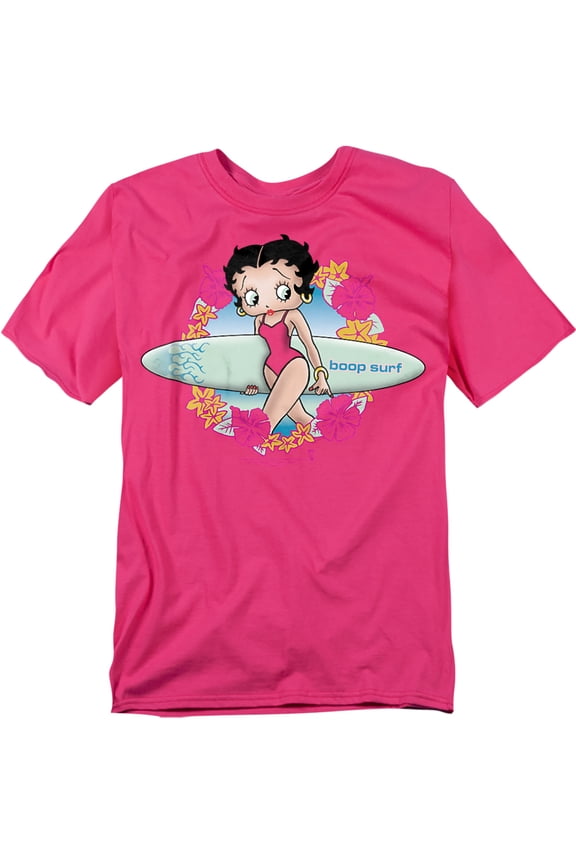 T-Shirt Surf Unisex Graphic Tee For Men & Women Hot Pink 