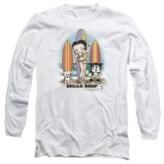 Betty Boop - Surfers - Long Sleeve Shirt - Medium
