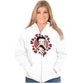 thumbnail image 1 of Betty Boop Surrounded By Love Hearts Women Plus Size Zipper Hoodie Brisco Brands 5X, 1 of 3