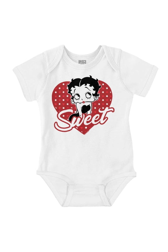 Betty Boop Sweetheart Love Cute Bodysuit Jumper Girls Infant Baby Brisco Brands 24M