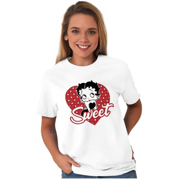 Betty Boop Sweetheart Love Cute Women's Graphic T Shirt Tees Brisco Brands S