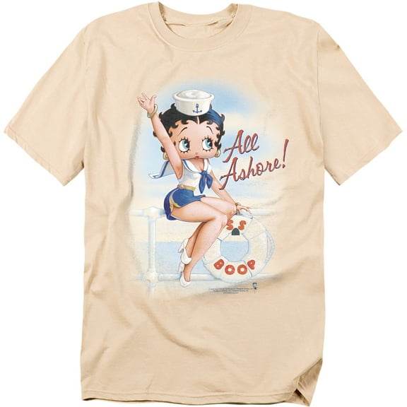 Betty Boop T-Shirt All Ashore Unisex Graphic Tee For Men & Women