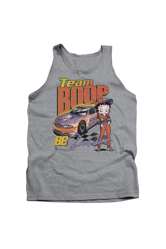 Betty Boop Team Boop Adult Tank Top Athletic Heather