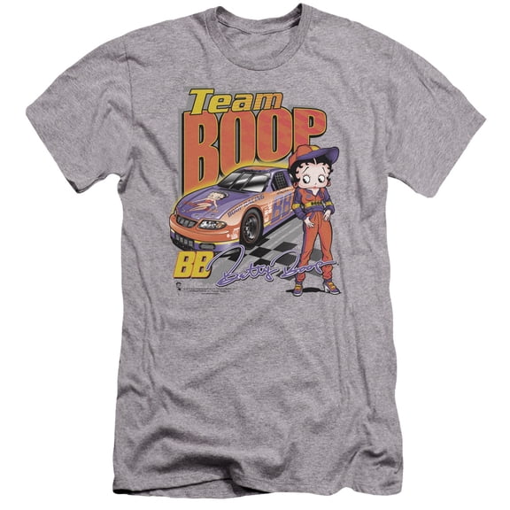 Betty Boop - Team Boop - Premium Slim Fit Short Sleeve Shirt - Small