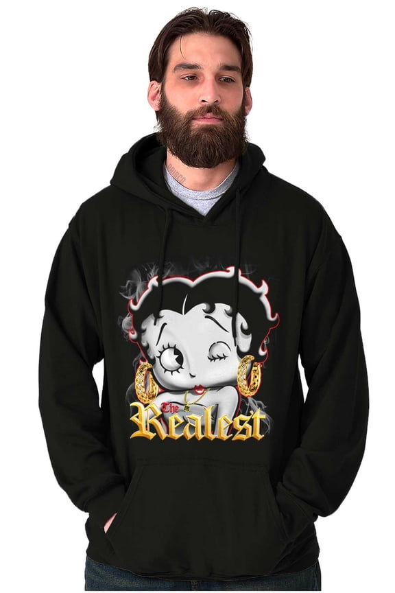 Betty Boop The Realest Cartoon Hoodie Sweatshirt Women Brisco Brands S