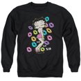 thumbnail image 1 of Betty Boop Tripple Xo Adult Crewneck Sweatshirt Black, 1 of 1