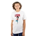 thumbnail image 1 of Betty Boop USA Yoga America Gym Women's Graphic T Shirt Tees Brisco Brands S, 1 of 5