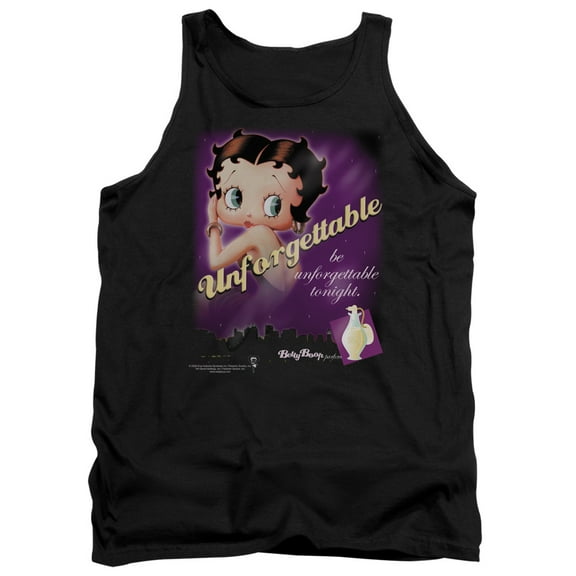 Betty Boop Unforgettable Adult Tank Top Black