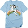 thumbnail image 1 of Betty Boop T-Shirt Unicorn & Rainbows Unisex Graphic Tee For Men & Women, 1 of 7