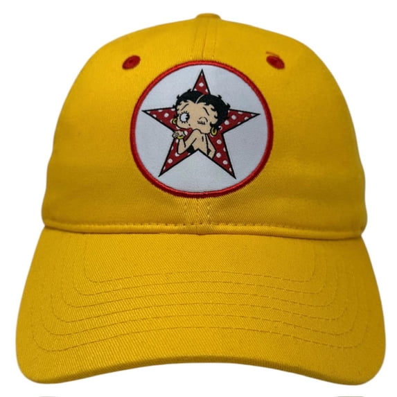 Betty Boop Unisex Hat Official Merch Stitch Patch Unstructured Strapback Cap