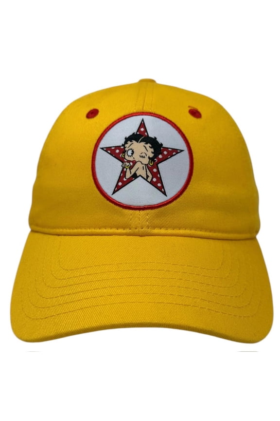 Betty Boop Unisex Hat Official Merch Stitch Patch Unstructured Strapback Cap