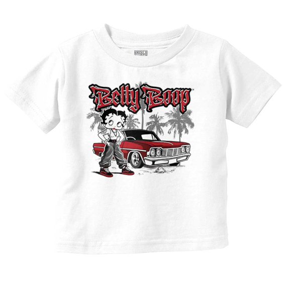 Betty Boop Urban LA Low Rider Toddler Little Girl Graphic Tee Shirt Brisco Brands 4T