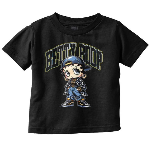 Betty Boop Urban Streetwear Cartoon Youth T Shirt Tee Girls Infant Toddler Brisco Brands 2T
