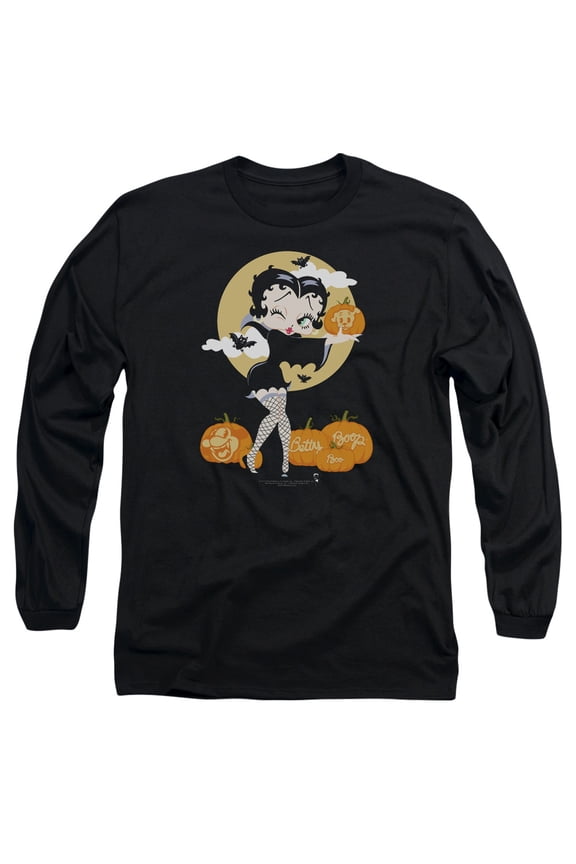 Betty Boop - Vamp Pumkins - Long Sleeve Shirt - Small