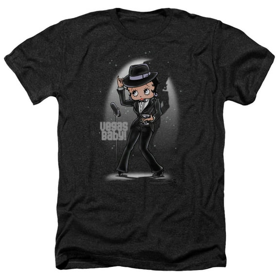 Betty Boop - Vegas Baby - Heather Short Sleeve Shirt - Large