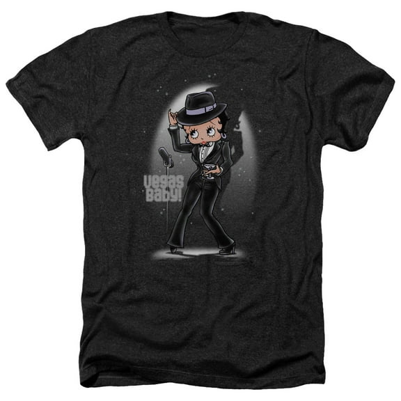 Betty Boop - Vegas Baby - Heather Short Sleeve Shirt - Large