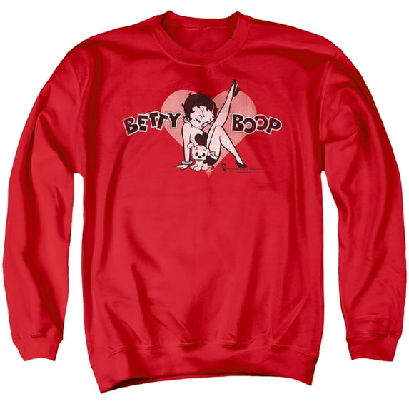 Betty Boop - Vintage Cutie Pup - Crewneck Sweatshirt - Large
