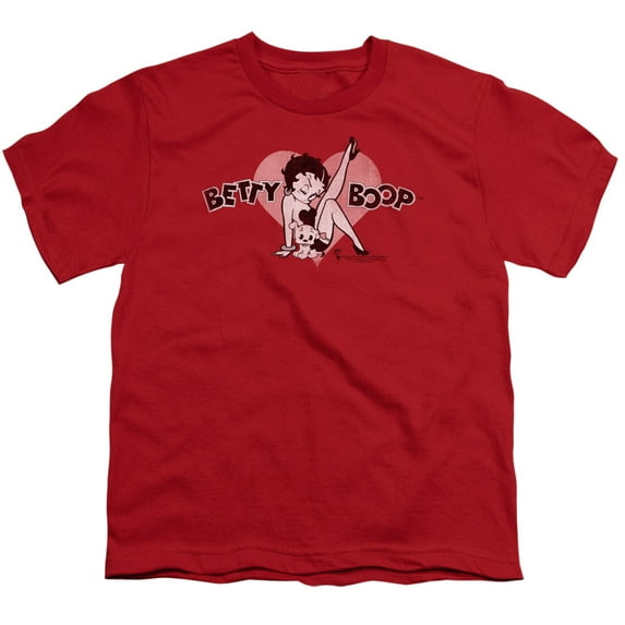 Betty Boop - Vintage Cutie Pup - Youth Short Sleeve Shirt - Small