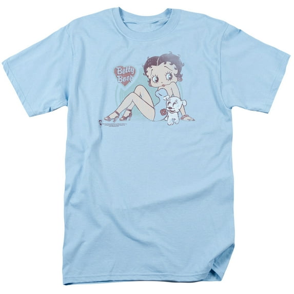 Betty Boop Vintage Pin Pup Mens Short Sleeve Shirt