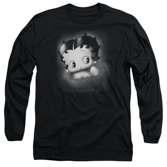 Betty Boop Vintage Star Officially Licensed Adult Long Sleeves T Shirt