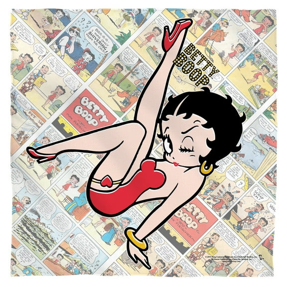 Betty Boop Vintage Strips Bandana (21 in x 21 in)