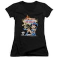 thumbnail image 1 of Betty Boop Welcome Las Vegas Junior Women's T-Shirt V-Neck Black, 1 of 1