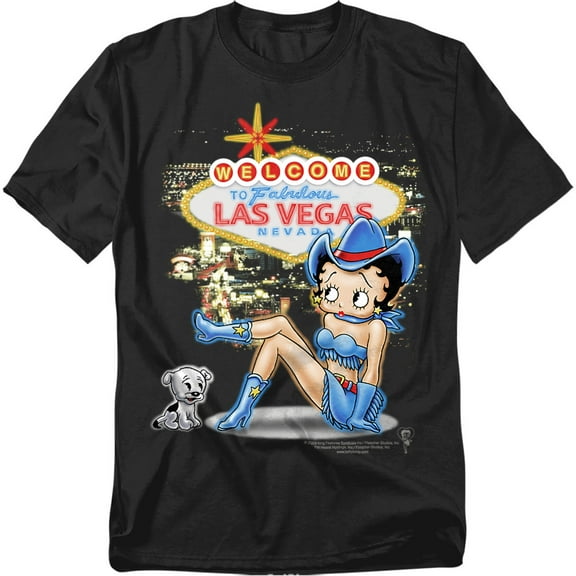 Betty Boop T-Shirt Welcome Las Vegas Unisex Graphic Tee For Men & Women
