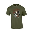 thumbnail image 1 of Betty Boop Wild One Biker Betty Distressed Unisex Short Sleeve T-shirt Graphic Tee Graphic Tee-Military-xxl, 1 of 4