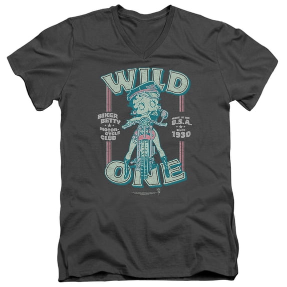 Betty Boop - Wild One - Slim Fit V Neck Shirt - XX-Large