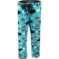 thumbnail image 1 of Betty Boop Womens Betty Boop Signature Turquoise Plush Lounge Pants (Large), 1 of 2
