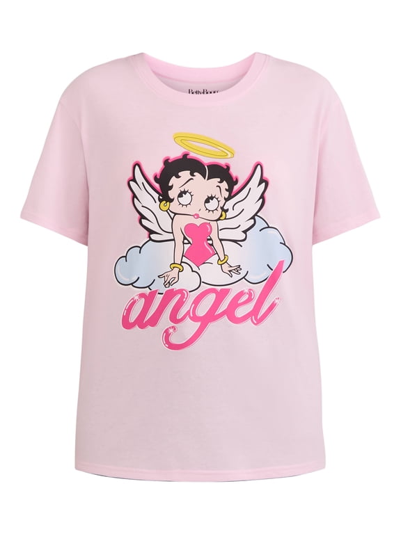 Women's Graphic Tee with Short Sleeves, Sizes XXS-XXL