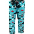thumbnail image 1 of Betty Boop Womens Betty Boop Signature Turquoise Plush Plus Size Lounge Pants (2X), 1 of 2