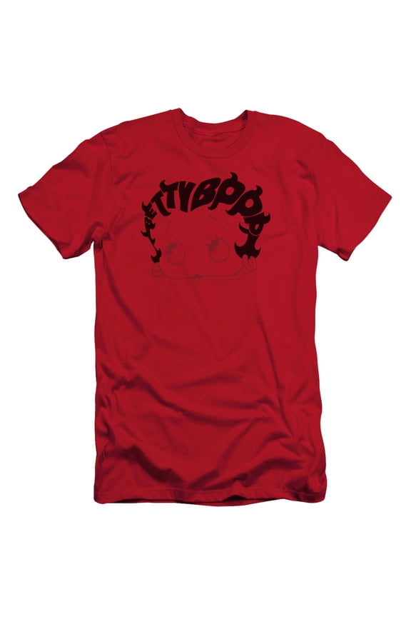 Betty Boop - Word Hair - Slim Fit Short Sleeve Shirt - Medium