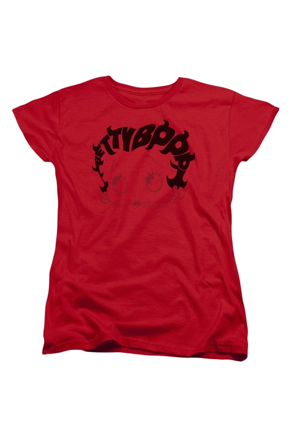 Betty Boop - Word Hair - Women's Short Sleeve Shirt - Large