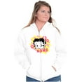 thumbnail image 1 of Betty Boop XO Hugs and Kisses Women Plus Size Zipper Hoodie Brisco Brands 4X, 1 of 5