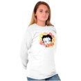 thumbnail image 1 of Betty Boop XO Hugs and Kisses Women's Long Sleeve T Shirt Brisco Brands S, 1 of 6