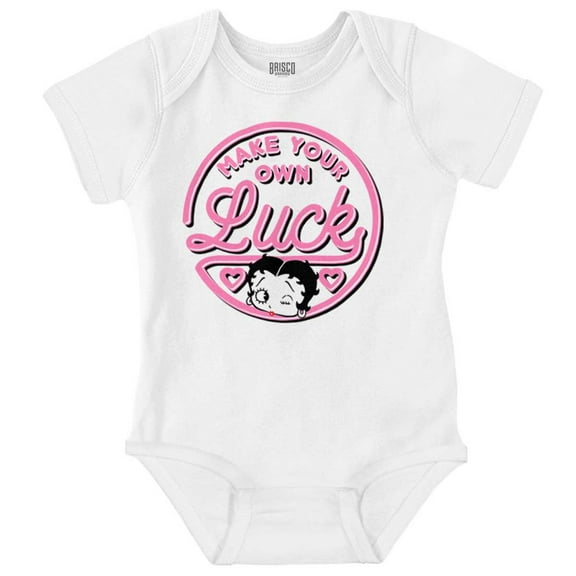 Betty Boop Your Own Luck Girl Power Bodysuit Jumper Girls Infant Baby Brisco Brands 6M