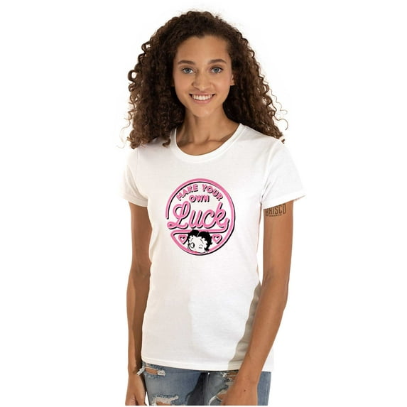 Betty Boop Your Own Luck Girl Power Women's Plus Size Shirt Brisco Brands 2X